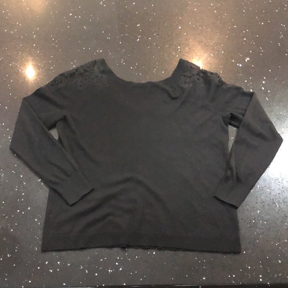 Sweater with Lace Shoulders - Picture 6 of 6